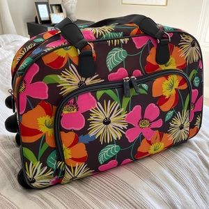 Vera Bradley rolling weekender duffle - Spring 2013 Jazzy Blooms (discontinued
